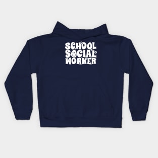 School Social Worker Kids Hoodie